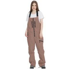 Women s Front Zip Ski And Snowboard Bib Pants 