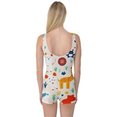 One Piece Boyleg Swimsuit 