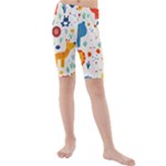 Pet Animal 03 Kids  Mid Length Swim Shorts