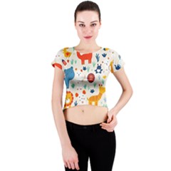 Crew Neck Crop Top 