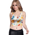 Pet Animal 03 Racer Back Crop Top