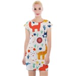 Pet Animal 03 Cap Sleeve Bodycon Dress