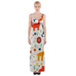 Pet Animal 03 Thigh Split Maxi Dress