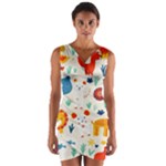 Pet Animal 03 Wrap Front Bodycon Dress