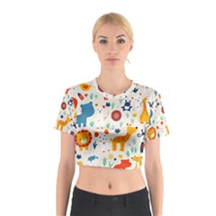 Pet Animal 03 Cotton Crop Top from ArtsNow.com