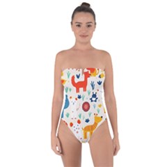 Tie Back One Piece Swimsuit 