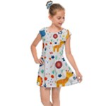 Pet Animal 03 Kids  Cap Sleeve Dress