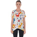 Pet Animal 03 Cut Out Side Drop T-Shirt