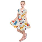 Pet Animal 03 Kids  Short Sleeve Dress