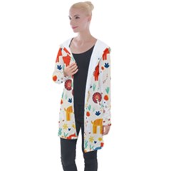 Longline Hooded Cardigan 