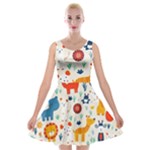 Pet Animal 03 Velvet Skater Dress