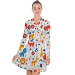 Pet Animal 03 Long Sleeve Panel Dress