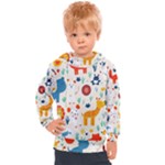 Pet Animal 03 Kids  Hooded Pullover