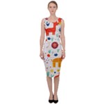 Pet Animal 03 Sleeveless Pencil Dress