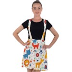 Pet Animal 03 Velvet Suspender Skater Skirt