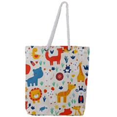 Full Print Rope Handle Tote (Large) 