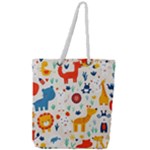 Pet Animal 03 Full Print Rope Handle Tote (Large)