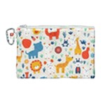 Pet Animal 03 Canvas Cosmetic Bag (Large)