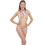 Pet Animal 03 Cross Front Halter Bikini Set