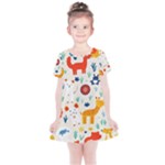 Pet Animal 03 Kids  Simple Cotton Dress