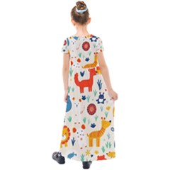 Kids  Short Sleeve Maxi Dress 