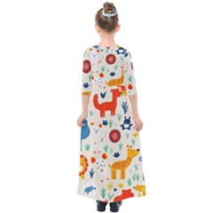 Kids  Quarter Sleeve Maxi Dress 