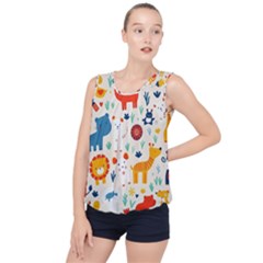 Bubble Hem Chiffon Tank Top 