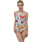 Pet Animal 03 Go with the Flow One Piece Swimsuit