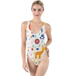 Pet Animal 03 High Leg Strappy Swimsuit