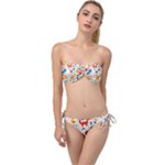 Pet Animal 03 Twist Bandeau Bikini Set