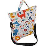 Pet Animal 03 Fold Over Handle Tote Bag