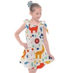 Pet Animal 03 Kids  Tie Up Tunic Dress