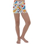 Pet Animal 03 Kids  Lightweight Velour Yoga Shorts