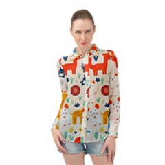 Long Sleeve Chiffon Shirt 