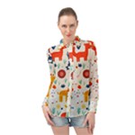 Pet Animal 03 Long Sleeve Chiffon Shirt