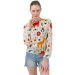 Pet Animal 03 Banded Bottom Chiffon Top