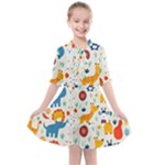 Pet Animal 03 Kids  All Frills Chiffon Dress