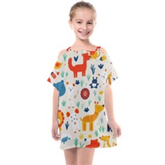 Kids  One Piece Chiffon Dress 