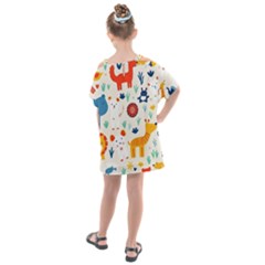 Kids  One Piece Chiffon Dress 