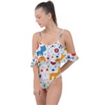 Pet Animal 03 Drape Piece Swimsuit