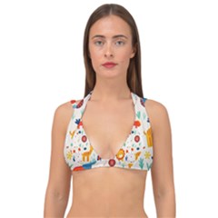 Double Strap Halter Bikini Top 