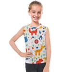 Pet Animal 03 Kids  Mesh Tank Top