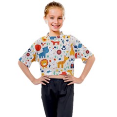 Kids Mock Neck T-Shirt 