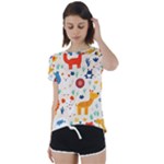 Pet Animal 03 Short Sleeve Open Back T-Shirt