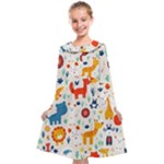 Pet Animal 03 Kids  Midi Sailor Dress