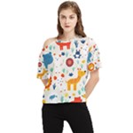 Pet Animal 03 One Shoulder Cut Out T-Shirt