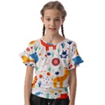 Pet Animal 03 Kids  Cut Out Flutter Sleeves