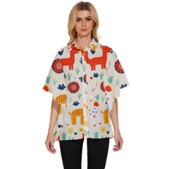 Women s Batwing Button Up Shirt 