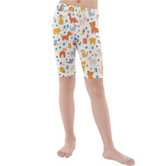 Kids  Mid Length Swim Shorts 