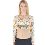 Pet Animal 04 Long Sleeve Crop Top